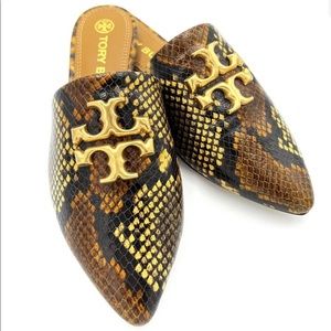 Tory Burch mule snakeskin. Very stylish and comfortable.